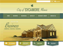 Tablet Screenshot of cityofsycamore.com
